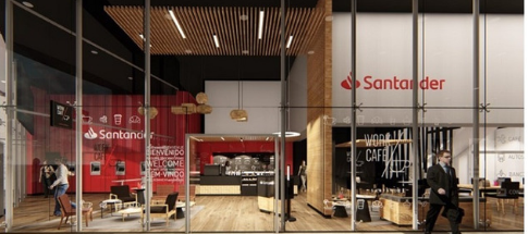 Santander inaugurou um banco que é uma cafetaria, ou uma cafetaria que é um banco?